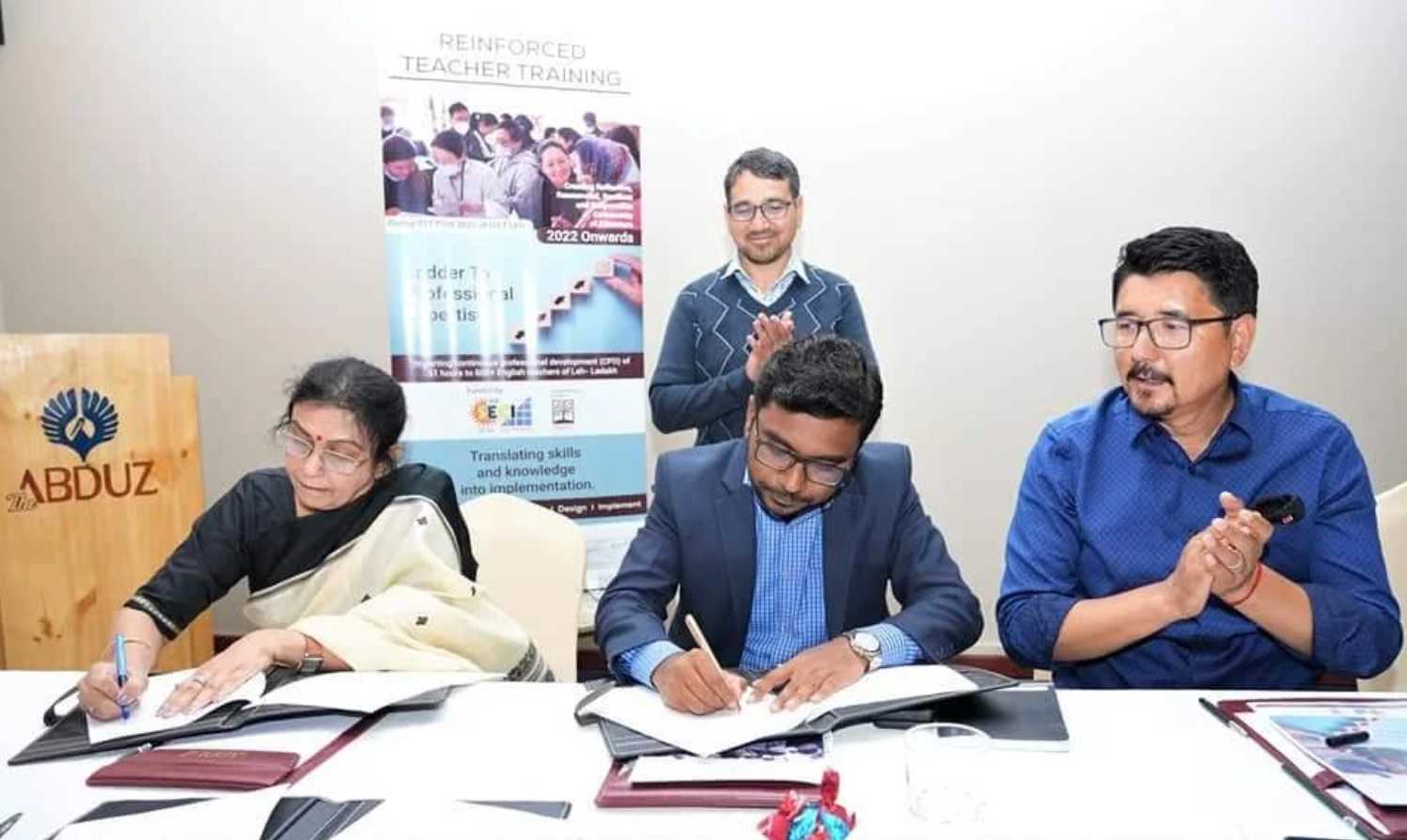 LAHDC Leh signs MoU to conduct Reinforced Teaching Training in Govt. Schools